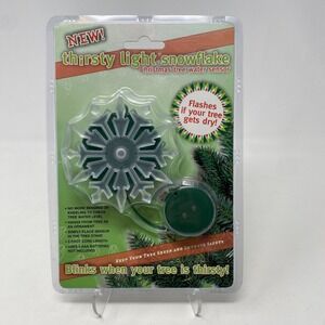 BRAND NEW‎ Thirsty  Snowflake Xmas Tree Water Sensor Digital Moisture Detector